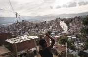 CARACAS, VENEZUELA- NOV, 2018: Le bidonville de PitarÃ© qui abrite 900 000 personnes, le plus grand de toute l'AmÃ©rique Latine. (Picture by VÃ©ronique de Viguerie/Reportage by Getty Images)