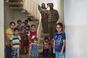 ERBIl, IRAQ-SEPTEMBER, 2014: Ahmoud, Faouzia and their 10 children were forced to leave their house in Bakhara because ISIS took their village near Mosul. (Picture by Veronique de Viguerie/Reportage by Getty Images)