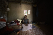CHIBOK, NIGERIA-JUNE, 2014:  Roufkatou is her daughter's bedroom, Saratou who was kidnapped on the 14th of April. (Picture by Veronique de Viguerie/Reportage by Getty Images).