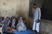 MAIDUGURI, NIGERIA-JUNE, 2014: Because all the public schools are closed. The children have to go to madrassas. (Photo by Veronique de Viguerie/Reportage by Getty Images)