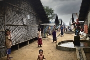 SITTWE, MYANMAR- JUNE, 2015: In Sittwe, around 300 000 Rohingyas are living in camps since 2012. They are not allowed to go out, neither to work. They are living on food rations. (Picture by Veronique de Viguerie/Reportage by getty Images).